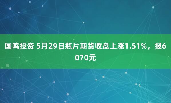 国鸣投资 5月29日瓶片期货收盘上涨1.51%，报6070元